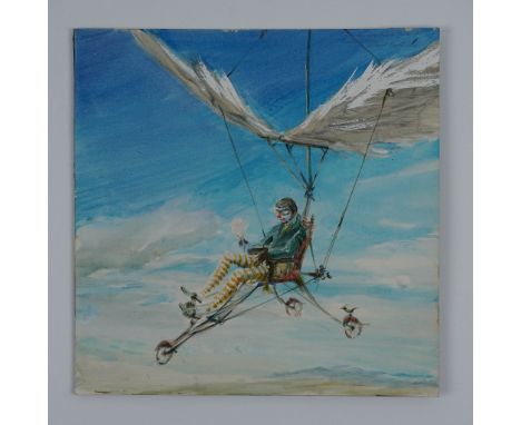 This enchanting gouache and oil on board by Palm Beach artist Annette Krauss Rose, who studied painting in New York City unde