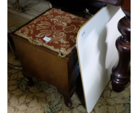 Mahogany Commode with pot & a new Ikea table (2)