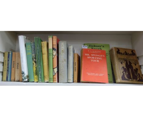 Shelf of Books of animal interest incl. Mr Sponge’s Sporting Tour