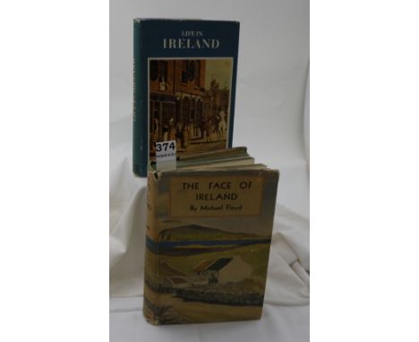 2 x Books, MICHAEL FLOYD, The Face of Ireland, 1937, 1st Edition, illustrated & L M CULLEN, Life in Ireland, 1968, 1st editio