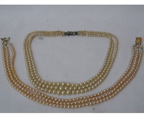 2 Pearl necklaces