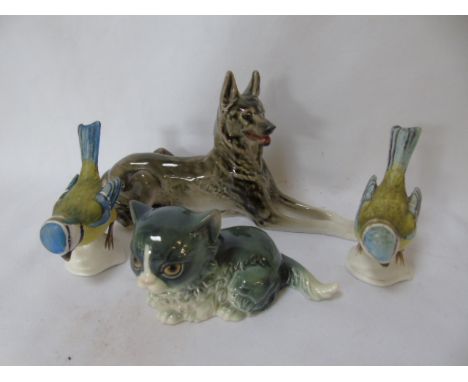 Goebel cat figure 2 Goebel birds and USSR dog
