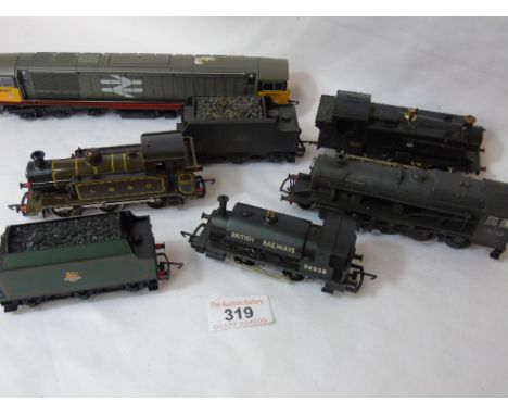 Lima engine and tender, 2 Hornby engines and tenders, Hornby Intercity and LBSC engine