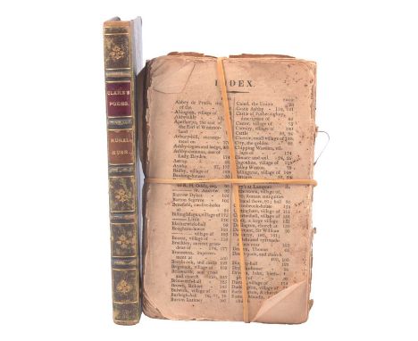 John Clare, The Rural Muse Poems,  London: Whittaker &amp; Co., First Edition 1835, engraved frontispiece of the poet's home,