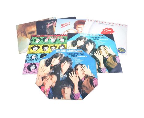 Rock/ Pop vinyl: Rolling Stones, Through the Past Darkly, Some Girls, Undercover of the night (extended cheeky mix); David Bo