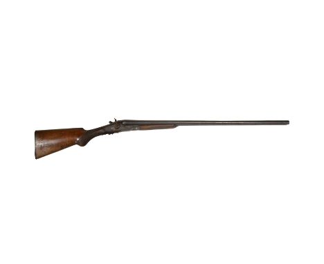 12 bore side-by-side shotgun, by San Marco, non-ejector, hammer fire, barrel length 29 3/4", magnum proof, engraved locks, ch