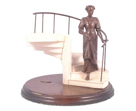 Stuart Smith, Staircase, bronze and composite, ’92, 23cm.Condition report:Small hole on one step and chip underneath. Mould a