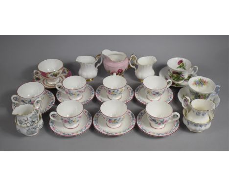 A Collection of Various Royal Albert Teacups and Saucers, Cream Jugs and Sugar Bowls Etc 