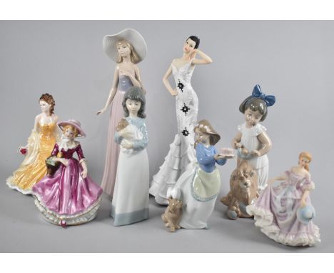 A Collection of Various Figural Ornaments to include Nao, Most with Boxes 