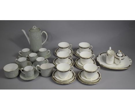 Two Coffee Sets for Six, Royal Worcester Mirage and Coalport Windsor 