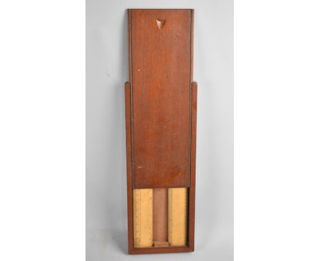 A Late 19th Century Mahogany Cased Pair of Scale Rules by Elliot Brothers, London, 34cms Wide 