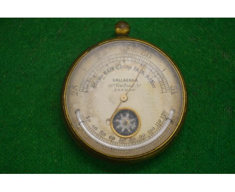 Callaghan, 23a New Bond Street, London, a combination pocket barometer/thermometer and compass.