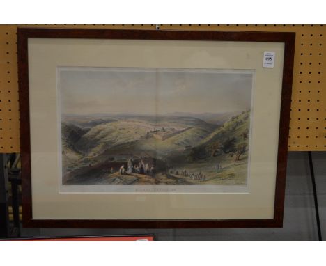 Modern Jerusalem, colour print.