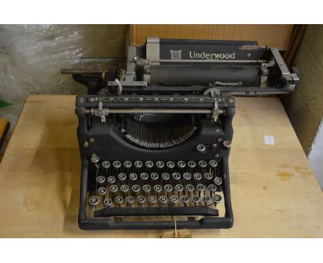 An old Underwood typewriter.