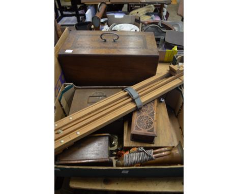 Miscellaneous collectables, artist easel and a Frister and Rossmann sewing machine.