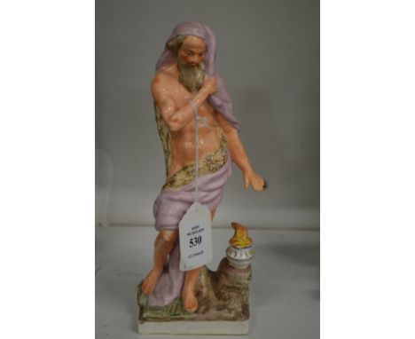 A Staffordshire pottery model of Winter.