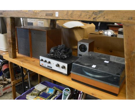 A Garrard model SP25 MK 111 turntable and other hi-fi equipment.