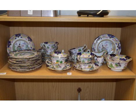 A Royal Doulton Chinese style tea service.