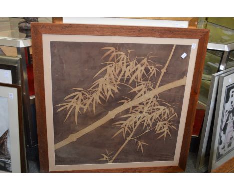 Bamboo, colour print, together with two botanical prints.