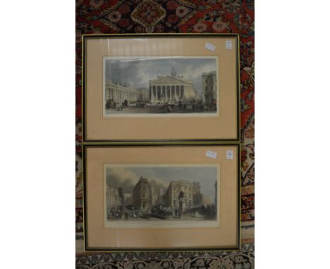 The bank of England, colour print and another similar.