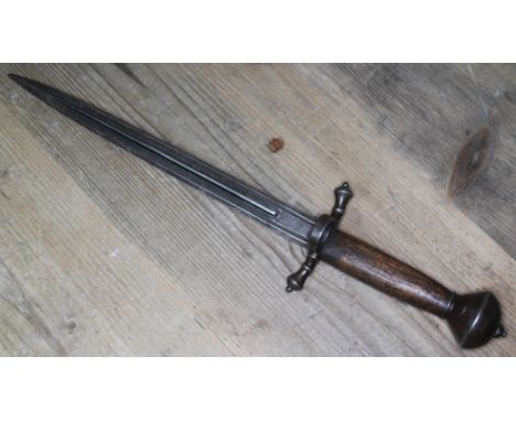 A left handed dagger, length 42.5cm.  