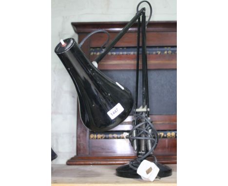 A Herbert Terry &amp; Sons black angle poise lamp.  