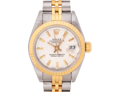 ROLEX Lady-Datejust 26 Ref. 69173. Box & Papiere. Erstkauf 21.10.1987 bei Juwelier Kamphues in Karlsruhe. Edelstahl/Gelbgold 