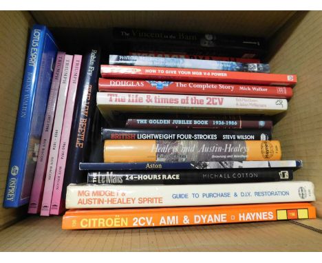 One box of books automobile/car interest