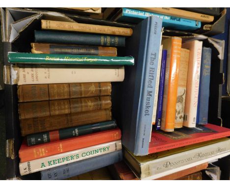 Two boxes of books shooting, shotgun and firearm interest