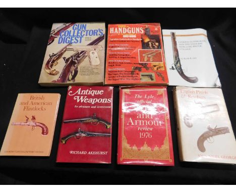 JOHN NIGEL GEORGE: ENGLISH PISTOLS AND REVOLVERS, London, 1968, reprint, original cloth gilt, dust-wrapper + FREDERICK WILKIN