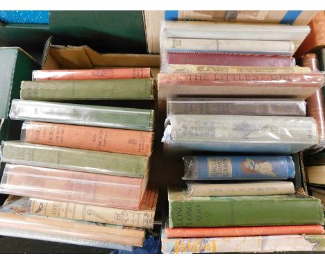 Two boxes vintage books, childrens interest