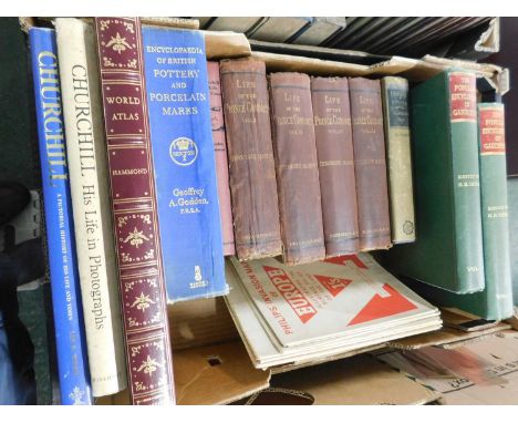 One box of books to include The Life of the Prince Consort, Popular Encyclopedia of Gardening and others