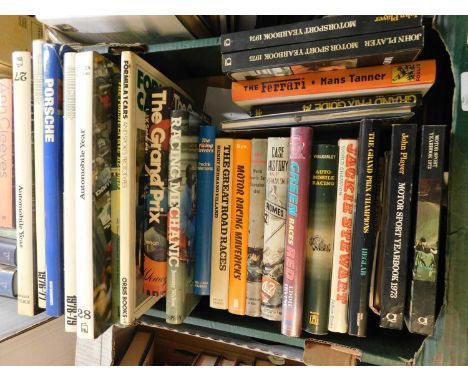 One box of books, motor racing and automobile interest