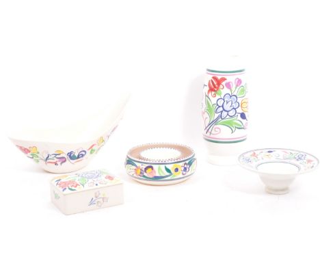Poole Pottery - Traditional Ware - An assortment of vintage 20th century circa 1950s &amp; later Poole pottery ceramic items 