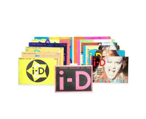 i-D Magazine,A group of i-D magazines for issues 1-13, 1980all printed in landscape format, each with colour card covers, acc