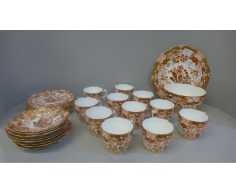 A vintage Wileman &amp; Co, twenty-seven piece Imari style tea service&nbsp;&nbsp;**PLEASE NOTE THIS LOT IS NOT ELIGIBLE FOR 