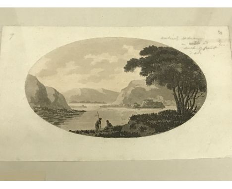 AFTER THE REVEREND WILLIAM GILPIN a collection of nine framed and glazed aquatint engravings subjects from his Northern tour,