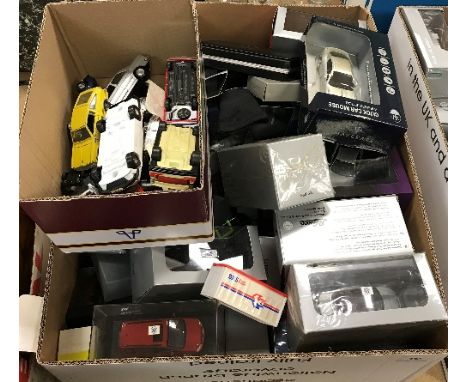 A collection of various modern Chinese model cars including various Ford Fiestas, Citroens, Mitsubishis, etc. - all boxed tog
