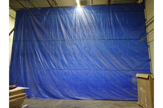 LOT: DUST CONTROL CURTAINS; (4) SECTIONS 230