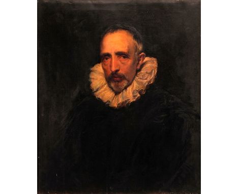 MRS LA CORTE (19TH/20TH CENTURY, BRITISH)Portrait of Cornelius van der Geest oil on canvas, signed and “cribed with title to 