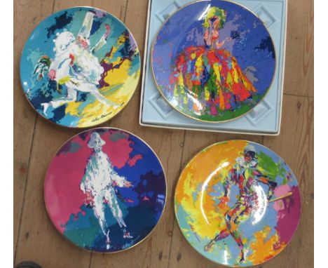 Four Royal Doulton LeRoy Neiman collectors plates