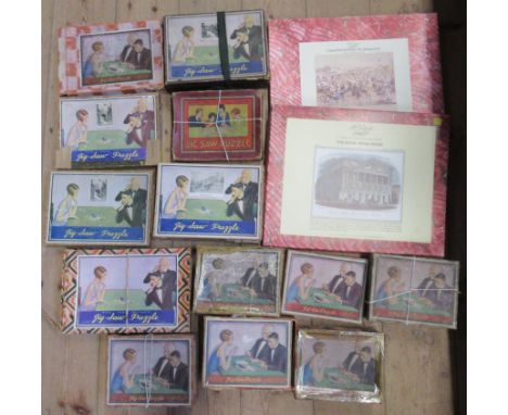 A collection of Chad Valley wooden Jigsaw puzzles