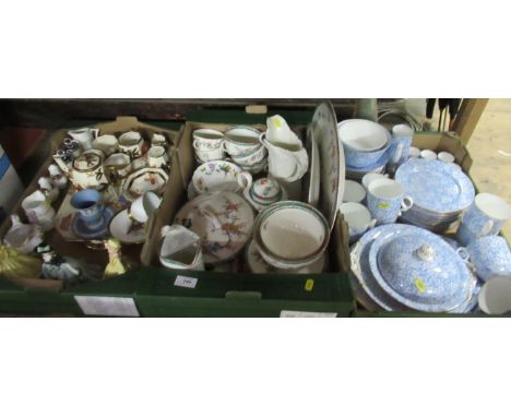 Three boxes of assorted china, to include Royal Worcester