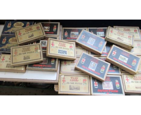 A collection of Chad Valley GWR wooden jig-saw puzzles