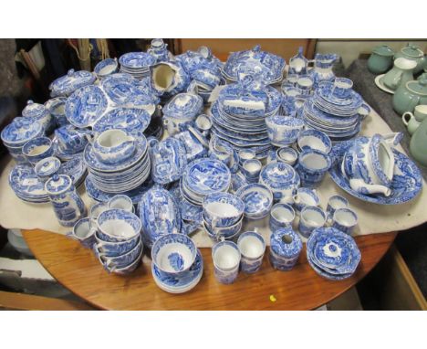 A large collection of Copeland Spode blue and white china