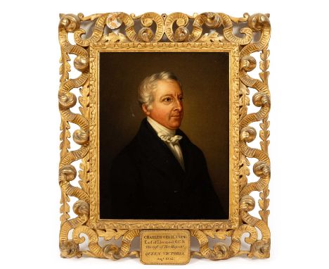 Follower of Franz Xavier Winterhalter (1805-1873)Portrait of Charles Cecil Cope Jenkinson, 3rd Earl of Liverpool (1784-1851)h