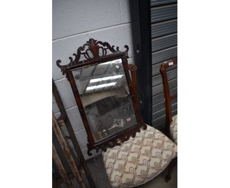 A Chippendale style wall mirror