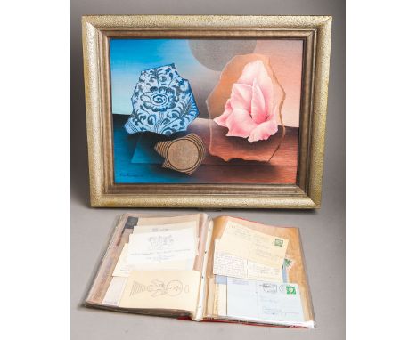 Thiemann, Hans (1910 - 1977), Gemälde "Scherben" (1949) und Schriftverkehr, GemäldeÖl/Lw., li. u. sign. u. dat., rs. bet., Bi