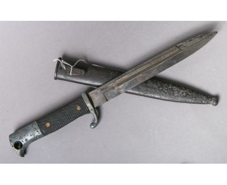 Wehrmachts-Ausgehseitengewehr 98K-F.W., Höller Solingen, m. orig. Scheide. Zustand 3-4.