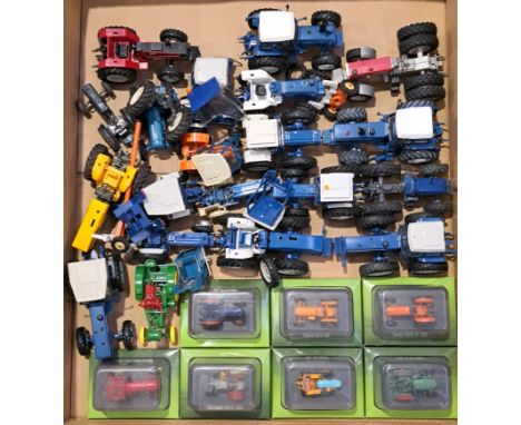 Universal Hobbies, ERTL, Hachette and similar. A group of boxed and unboxed (mainly unboxed) Tractor models to include County